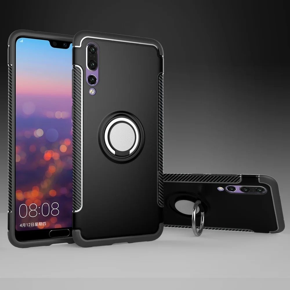 L-FADNUT чехол для телефона с кольцом на палец HUAWEI P20 Lite P30 Pro Mate 20 P9 P10 Plus