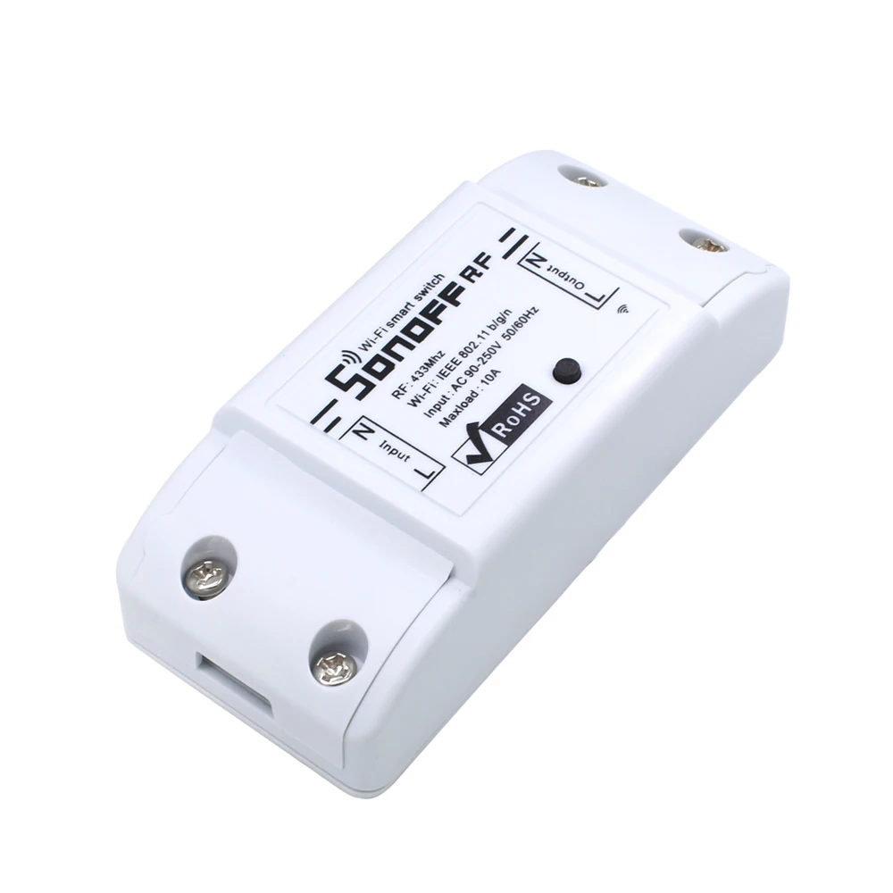 SONOFF RF WiFi Smart Switch 433 МГц пульт дистанционного управления модули для автоматизации умного дома Diy таймер переменного тока 90-250 В 220 В 433 МГц - Комплект: SONOFF RF