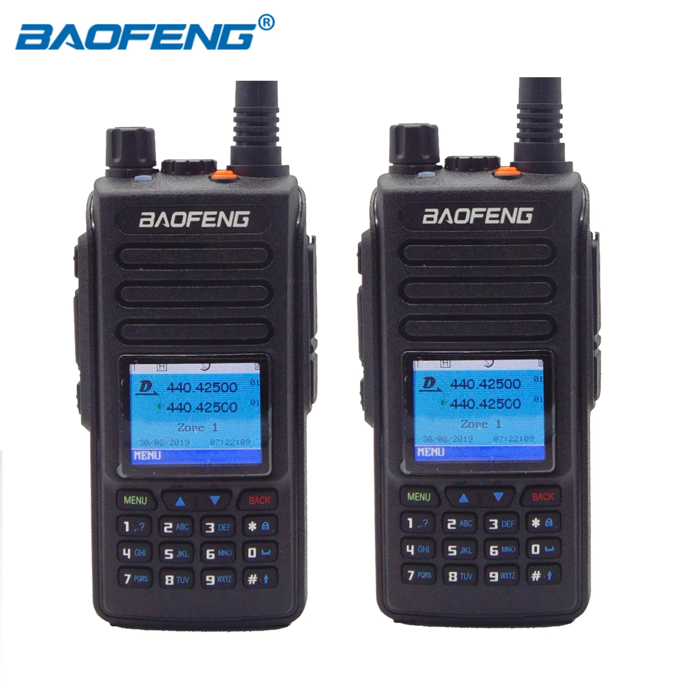 BaoFeng DM-1702 цифровой анолог двухстороннее радио портативный gps рация ПМР УКВ Tier1& Tier2 Dual Time slot CB радио 2 шт