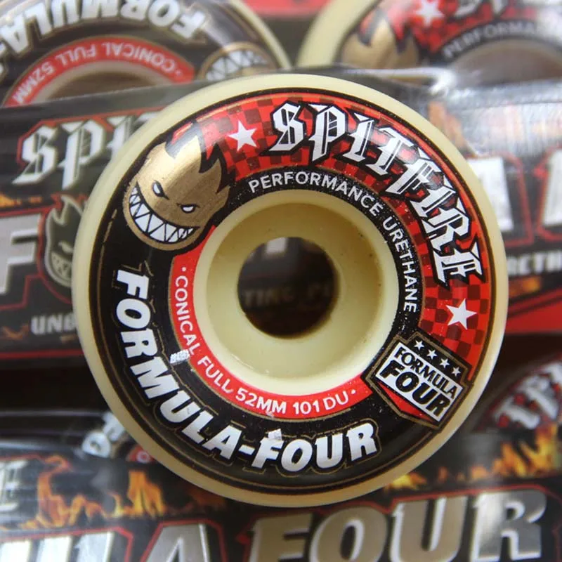 Original Spitfire F4 Wheels Professional Action Skateboard  Wheel With High Hardness And Elasticity101DU53MM 4pcs/Set