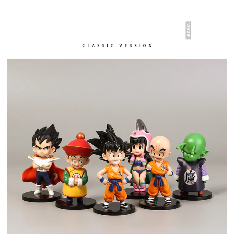 Аниме Dragon Ball модель 6 в группе ручная работа Sun Wukong Klin Bick the devil Vegeta Kiki украшение для