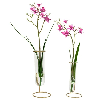 

Handmade Flowers Elegant Lifelike Orchid DIY Flower Arrangements for Home Office Decoration Ornaments DC112