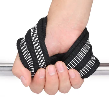 

2pcs/set Figure 8 Weight Lifting Straps DeadLift Wrist Strap For Pull-ups Horizontal Bar Powerlifting Belt For Gym Fitness Bodyb