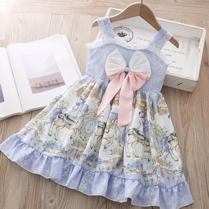Детское платье принцессы для девочек летнее кружевное бальное платье-пачка с