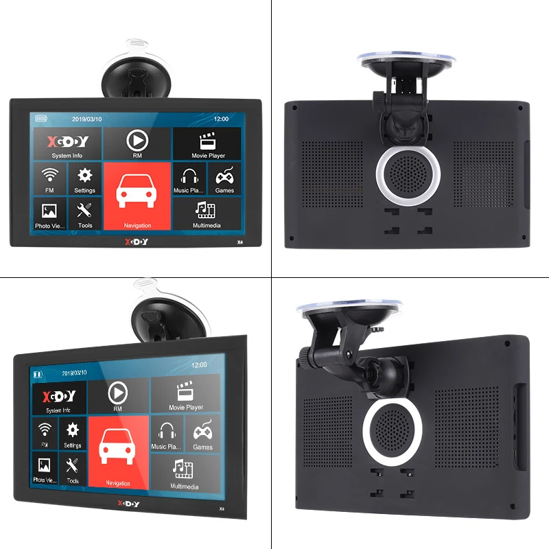 XGODY X4 9 дюймов Автомобильный gps-навигатор, Bluetooth, навигатор для грузовика, 256 Мб, 8 ГБ, gps, авто, Sat Nav, FM, камера заднего вида, Россия, Европа, карта