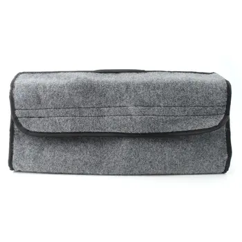 

New Storage Organizer Large Capacity Non-woven Fabrics Material Folding Flat With A Cover Closure For Car Van Truck