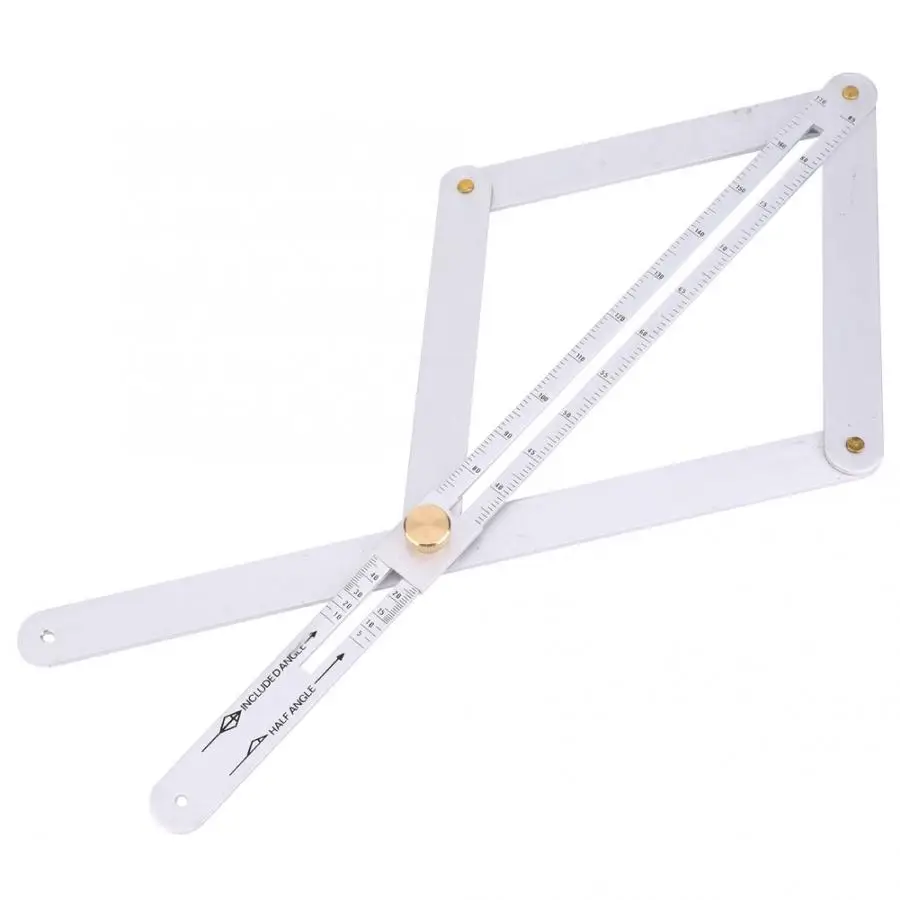 Angle Ruler Miter Angle Measuring Ruler Aluminum Alloy Protractor Multi Angle Measurement Tool Escuadra De Carpintero