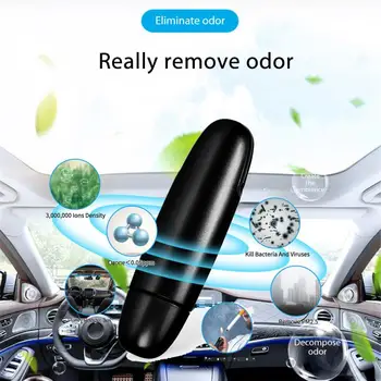 

Mini Car Air Purifier 5V Auto Car Fresh Air anion Ionic Purifier Oxygen Bar Ozone Ionizer Smoke cleaner Vehicle Air Purifier