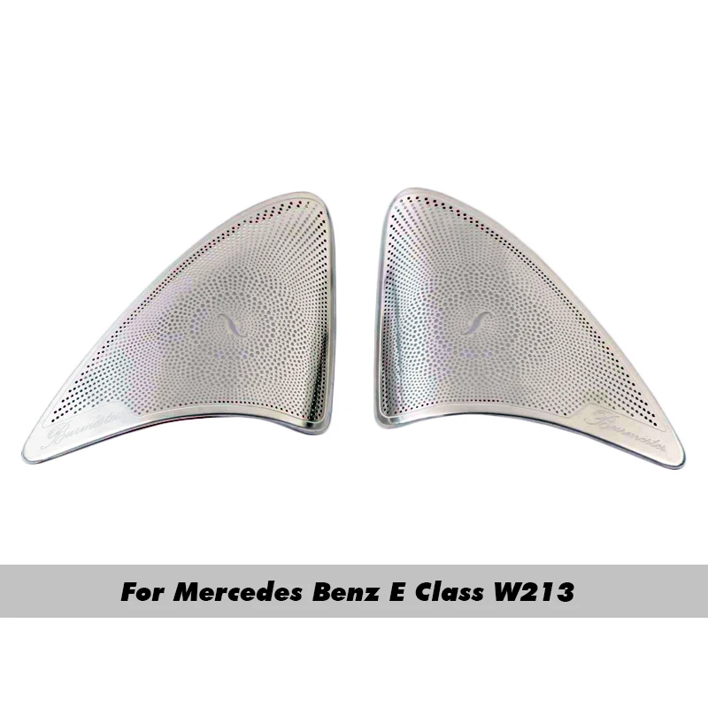 Fit for Mercedes Benz C/E/GLC Class W205 W213 X253 SAXTZDS Car Stainless Steel Door Audio Speaker Cover 