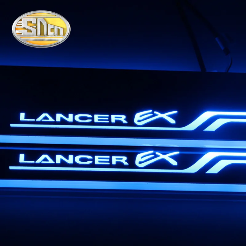 SNCN 4 шт. Автомобильный светодиодный дверной порог для Mitsubishi Lancer 2011- ультра-тонкий акриловый Динамический светодиодный светильник