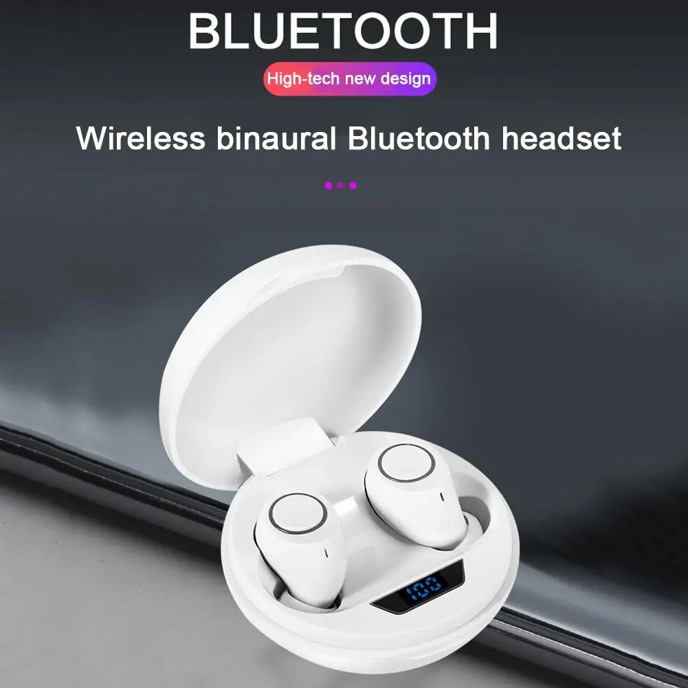 DT11 Bluetooth 5,0 наушники для iPhone, беспроводные наушники для телефона IPX7, водонепроницаемые наушники с зарядным устройством 3000 мАч/Микрофоном