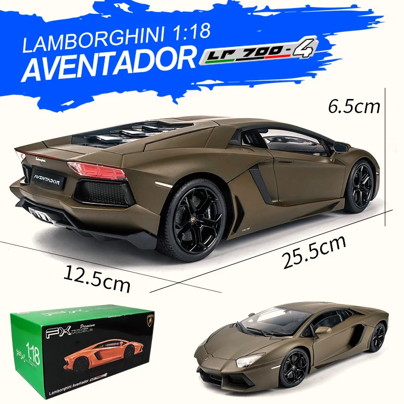 Welly 1:18 Lamborghini LP700 4 модель автомобиля из оранжевого сплава Моделирование Украшение