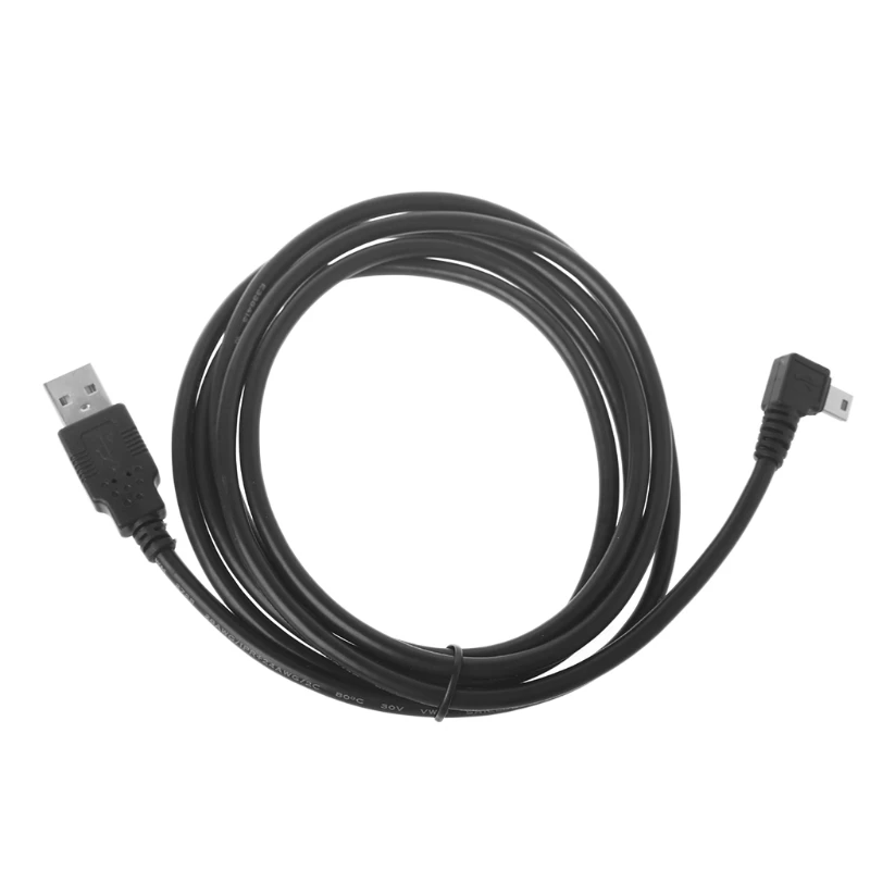 90 градусов левый/правый угол USB 2,0 A папа-мини-b папа 5Pin Кабель-адаптер для передачи данных