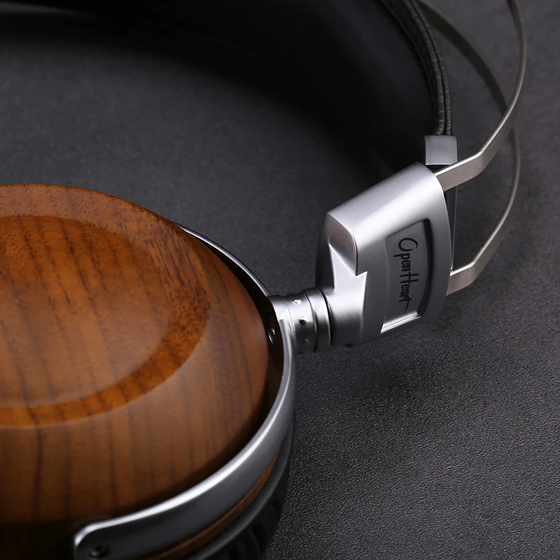 Fone de Ouvido Áudio com Fio Grave e Som Dobrável Hifi Madeira Alta Qualidade Quente Música 50mm Dinâmico - Image 6