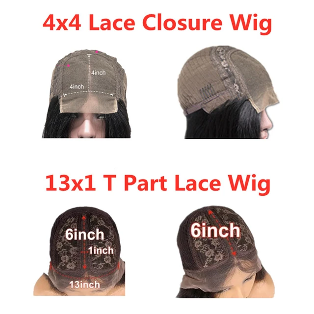 KUNGANG Highlight 4*4 lace closure wig Bob Human Hair Wigs Brazilian Front Wigs 150% Density With Baby Hair Non-Remy 5