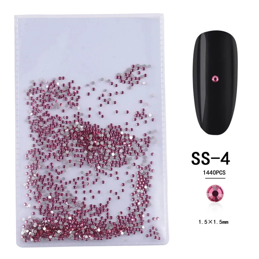 1 Pack Nail Rhinestones 3D AB Crystal Pearl Nail Stones DIY Accessories Nail Art Decorations