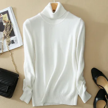 

Women Femme Autumn gray Winter Cashmere Knitted Sweater And Pullover Female Jersey Jumper Pull