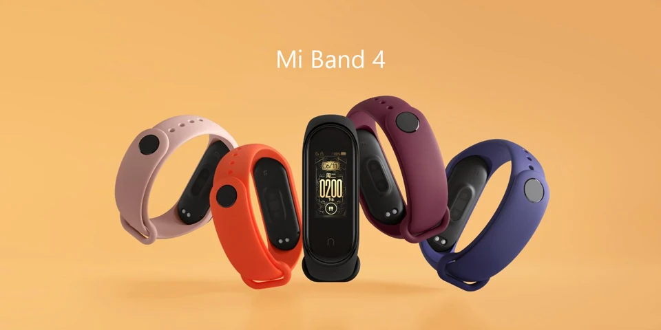 Глобальная версия Xiaomi Mi группа 4 Смарт Браслет miband 4 Фитнес отслеживание сердечного ритма браслет 3 цвета активно-матричные осид, Сенсорный экран 135 мАч