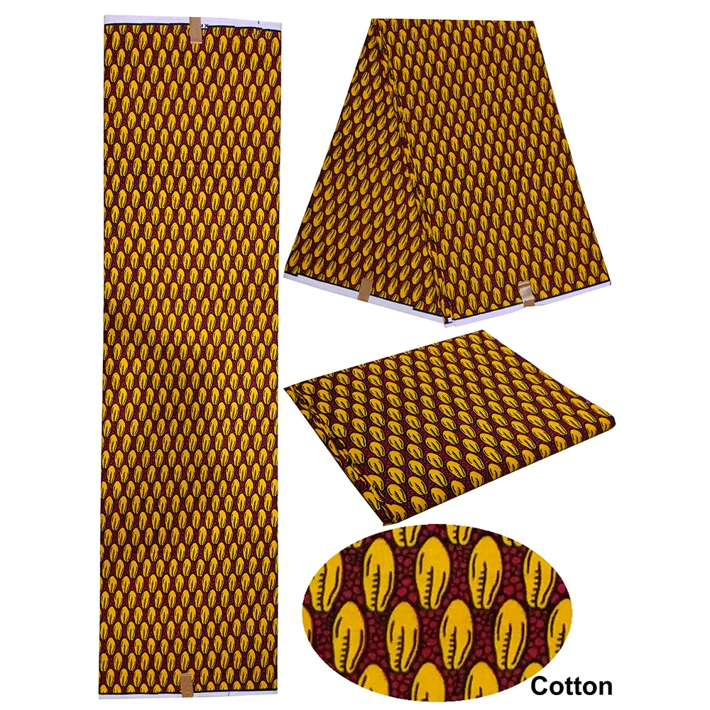 Kwanzaa Fabric Cotton Ankara Print Wax Fabric African Real Dutch Wax 6yards