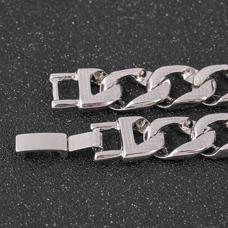 Bracelet For Male Female 8" Length Micro Pave Cubic Zircon Bracelet All Iced Out Cuban Chain Hip Hop Tennis