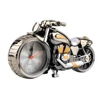 

Creative Motorcycle Clock Motorbike Pattern Alarm Desk Clocks Vintage Desktop Watches Xmas Christmas Festival Decor Gift