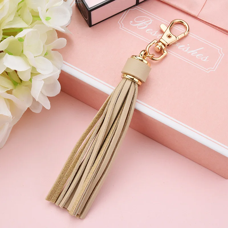 Faux Leather Trim Tassel Fringe Woman DIY Bag Jewelry Make Accessories Crafts Tassels Garment Sewing Decoration Pendant 2-5Pcs