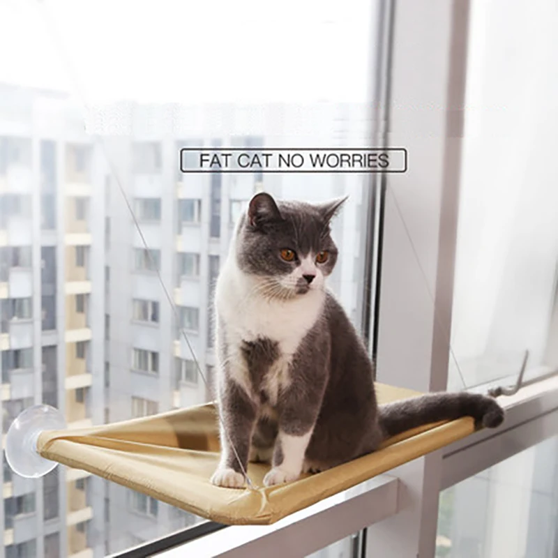 Гамак для кошек удобная кровать с присосками на присоске домашних животных