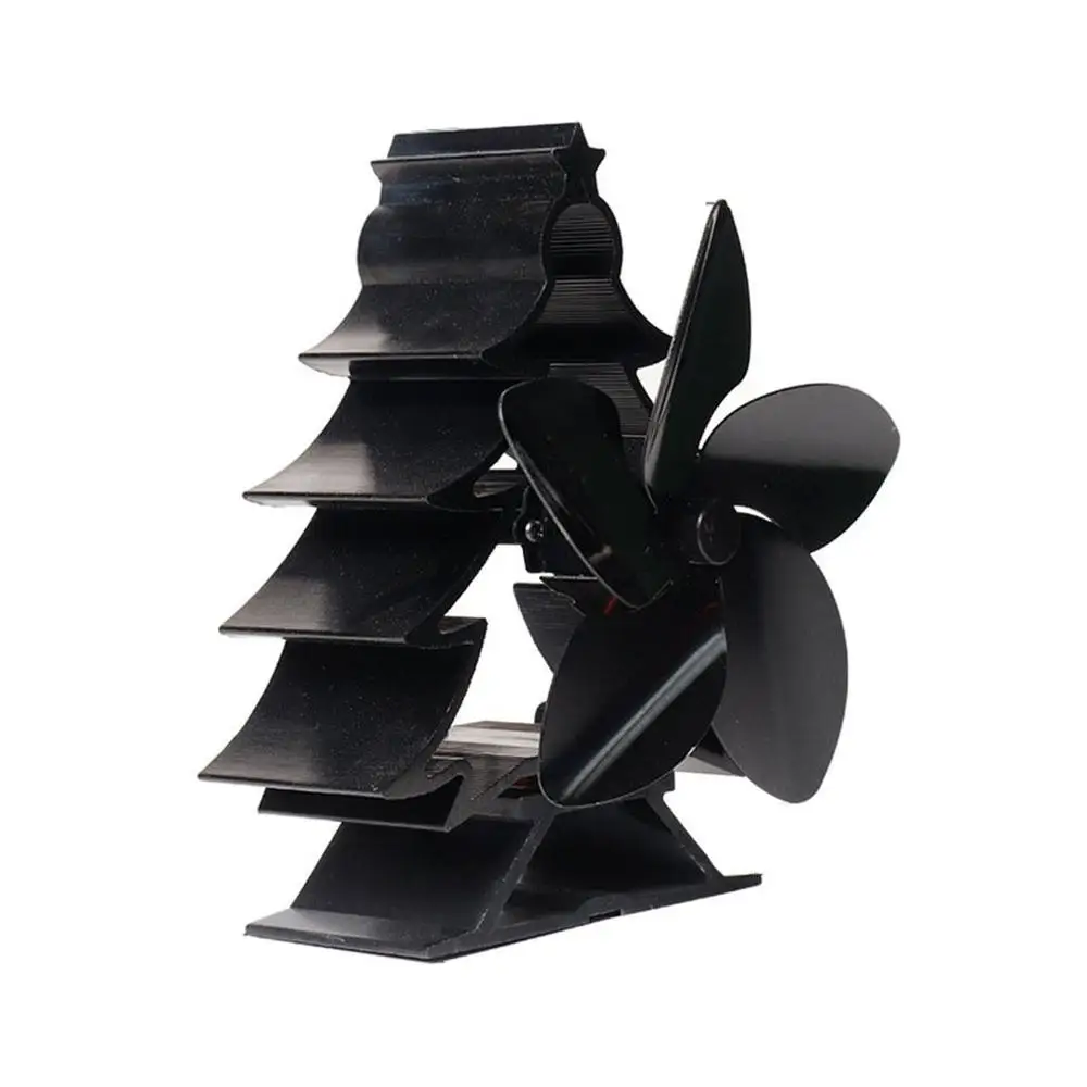 

Villa Fireplace Fan Black High Temperature Heat Fan Smart Energy Saving And Environmental Protection Fireplace Fan