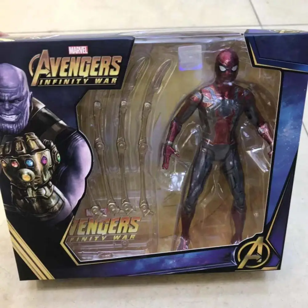 Tanie 18cm Avengers nieskończoność wojny Thanos Hulk kapitan ameryka Captain marvel Iron Man figurka pcv ruchome kolekcja zabawki prezenty