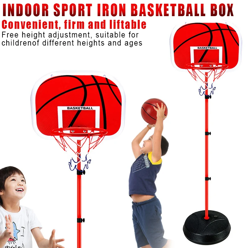 HOT Children Height Adjustable Portable Basketball System Basketball Hoop Indoor Sports Toy HV99