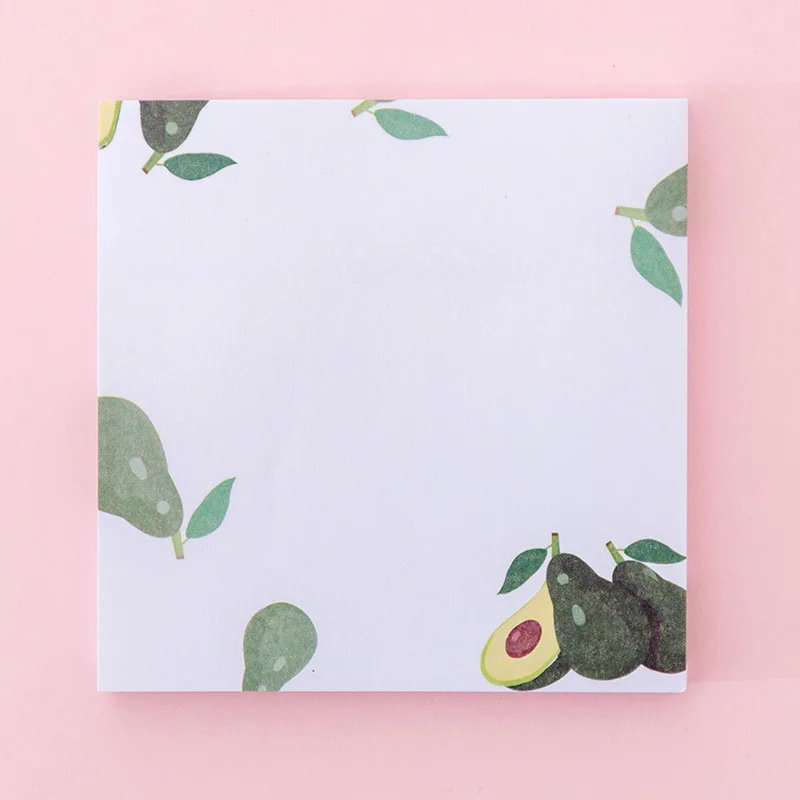 avocado Корейский клейкий блок блокнот планировщик клейкая бумага для заметок наклейка кавайный блокнот канцелярские принадлежности офисные принадлежности Школьные принадлежности Bts - Цвет: avocado