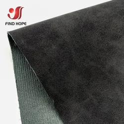 Luxurious Suede - Texture Waterproof Leatherette Fabric Roll for Creative DIY Projects (Black 1)