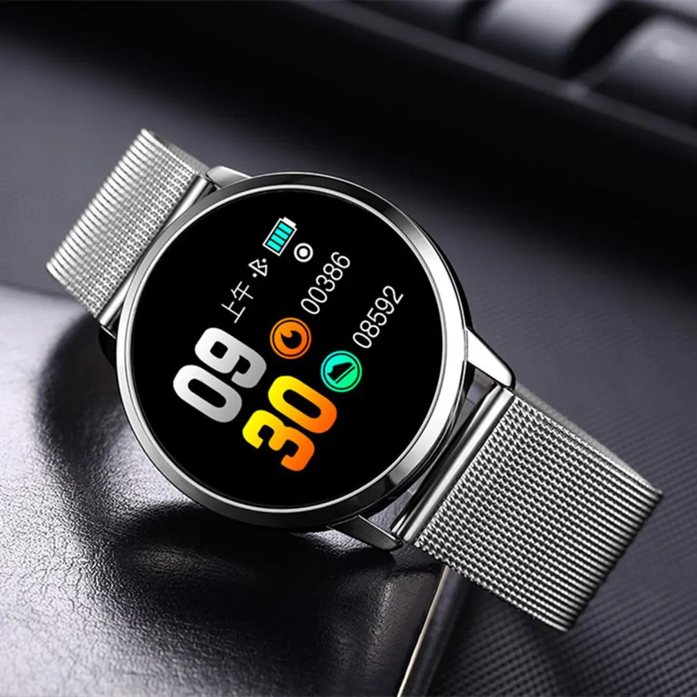 ONLENY Q8 Смарт-часы OLED Цвет Экран Smartwatch Дамская Мода Фитнес трекер монитор сердечного ритма
