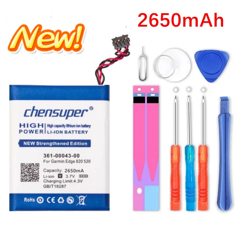 Batteria Per Garmin Edge 500, 010-01626-02, 205, Explore 820, 200, 520 600mAh - Foto 10