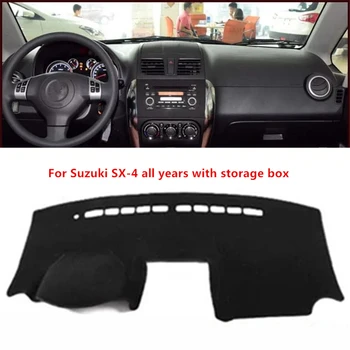 

Black Car Dashboard Cover For Suzuki SX-4 (2010-2018) 2011-12-13-14-15-16-2017 Auto Sun Shade Pad Carpet Protector Dash Mat