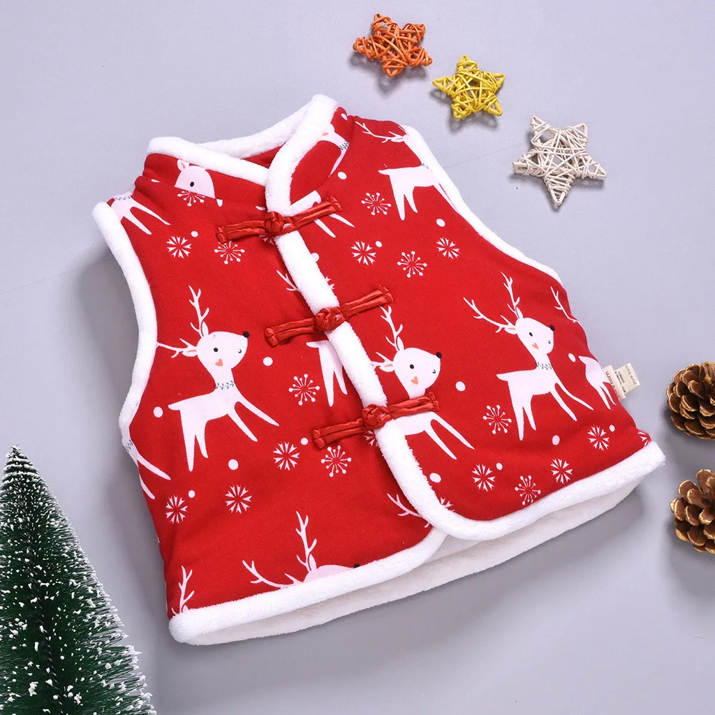 Toddler Kids Baby Boys Girls Coat Jacket Deer Christmas Cartoon Leisure Outwear Xmas Kids Clothes winterjas roupa infantil New