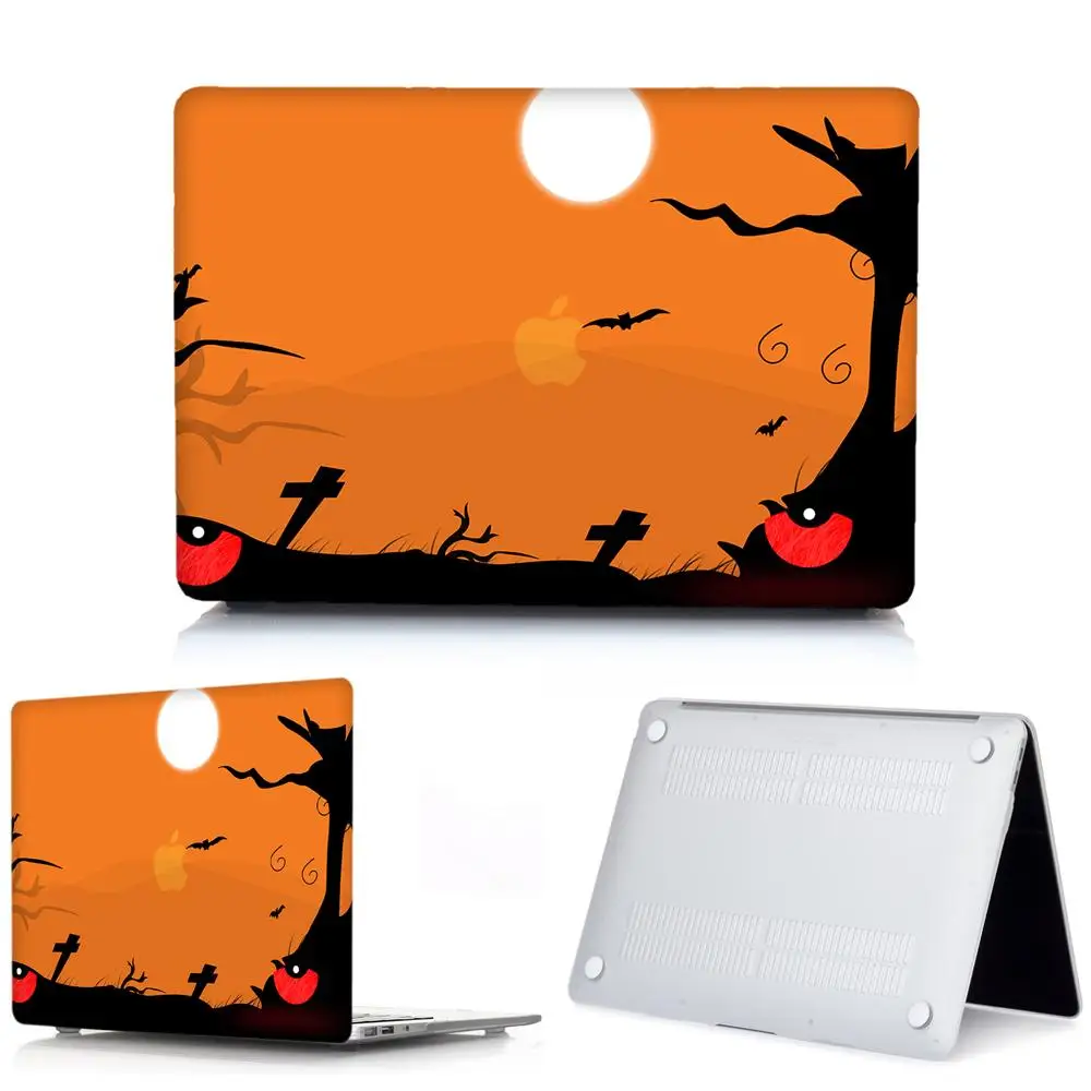 Halloween-10 3D чехол для ноутбука на Хэллоуин для MacBook Air 13 Pro retina 11 12 13 13,3 15, для Macbook New Pro 13 15 Touch Bar чехол для клавиатуры - Цвет: Halloween-10