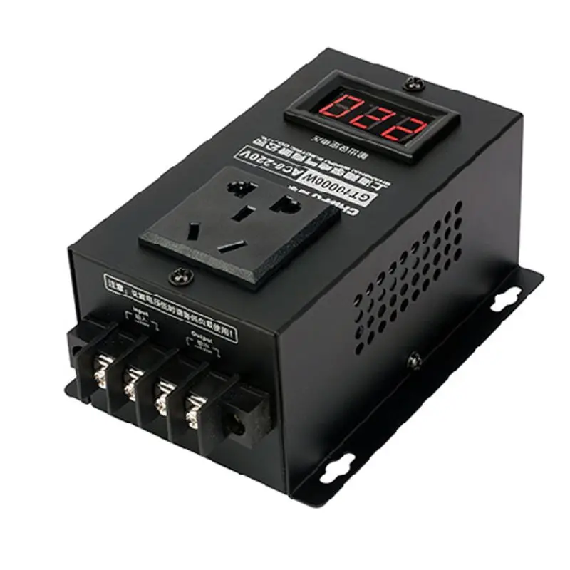SCR Электронный регулятор напряжения AC220V 10000W плавный Регулируемый Электрический инструмент