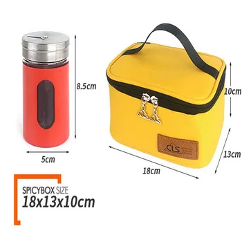 

6Pcs/set Outdoors Camping Portable Spice-Jars Organizer Containers Set With Storage Bag