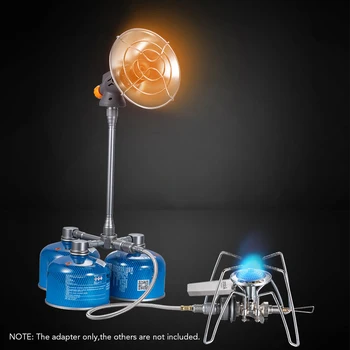 

Gas Stove A dapter Multifuntional Gas Cartridge Head Conversion Adapter Nozzle Flat Tank Convert Camping Equipment Backpacking