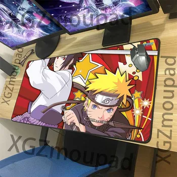 

XGZ large animation Mouse Pad Black lock edge Sasuke Naruto computer game machine table pad rubber non slip carpet mouse pad XXL