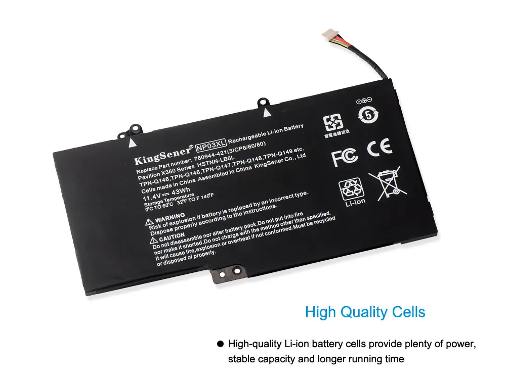 Preise KingSener Laptop Batterie NP03XL für HP Pavilion X360 13 A010DX TPN Q146 TPN Q147 TPN Q148 HSTNN LB6L 760944 421 15 U010DX
