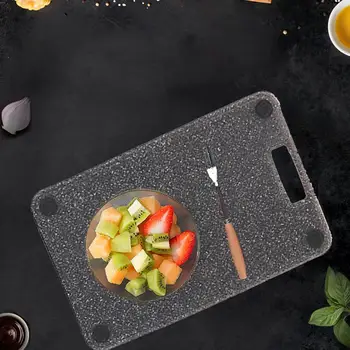 

1pc Plastic Cutting Board PP Material Environmental Kitchen Chopping Board Unique Marble Appearance Design Dishwasher Safe