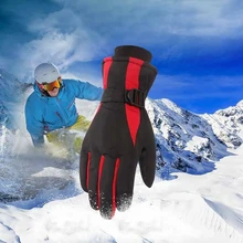 Мужская зимняя теплая велосипедная перчатка, защитный регулируемый водонепроницаемый нескользящий утолщенный лыжный перчатки для верховой езды, сохраняющий тепло альпинистская перчатка