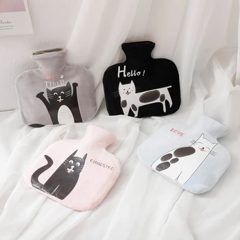 

2020 Water Bottle Solid Color Thick PVC Silicone Rubber Hot Water Bottle Irrigation Hand Warmers Warm Palace Warm Bag