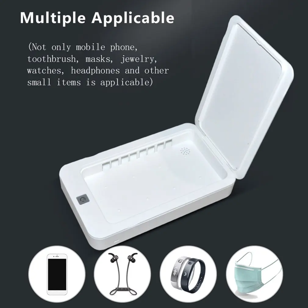 

Portable Double UV Sterilizer Box Jewelry Watch Phone Cleaner Disinfection Clean Working Temperature Range 0-55 Degrees