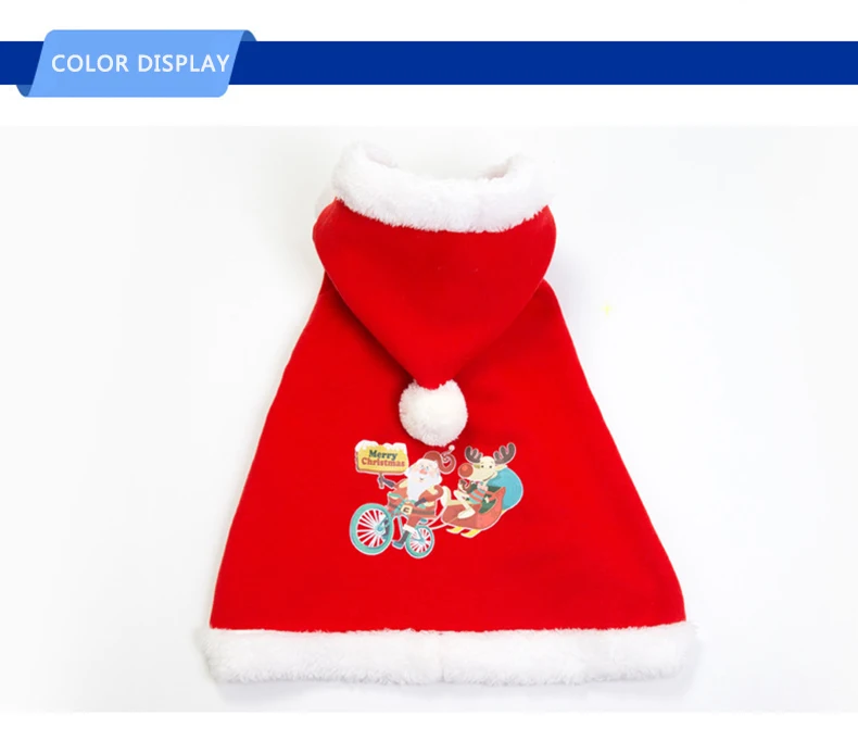 Dog fashion new pet Christmas clothes printing Christmas Halloween thick style