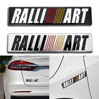 

1PCS Car Styling 3D Aluminum RALLI ART Emblem Car Sticker Decal for Mitsubishi Lancer 9 10 Asx Outlander Auto Accessories