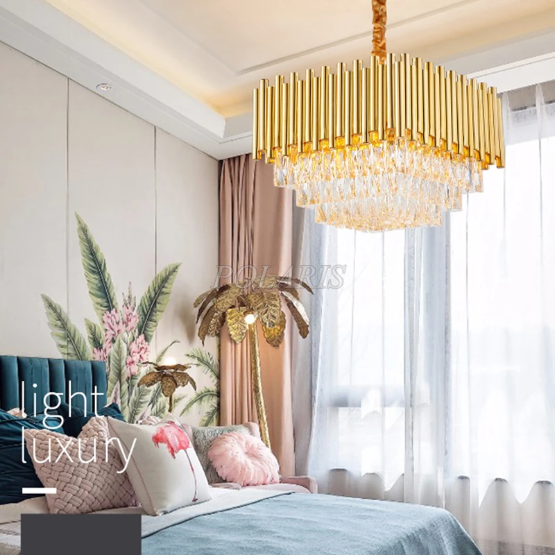 Современная хрустальная люстра квадратные светодиодный хрустальные люстры