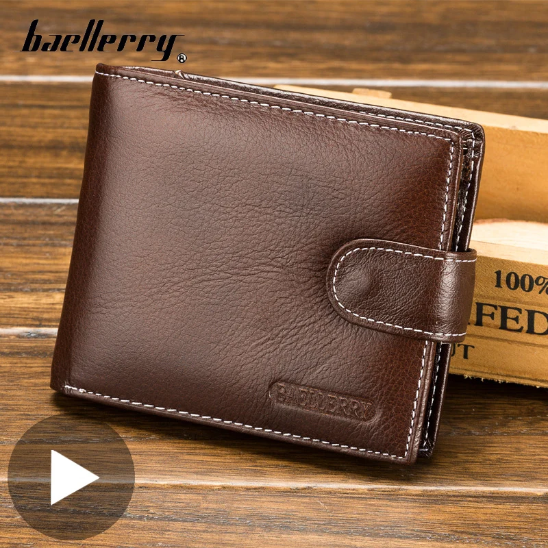 Короткий держатель для карт и монет мужской кошелек маленький портфель из